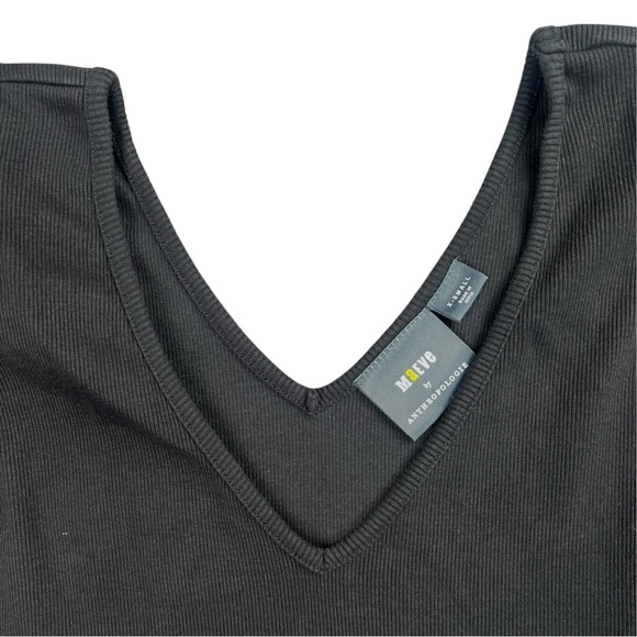 Maeve Anthropologie Women’s Puff-Sleeved Blouse Top In Black Size XS - Picture 5 of 7